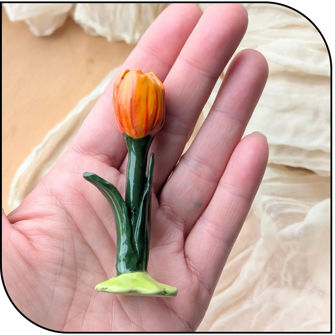 Ceramic Mini Tulip Figurine