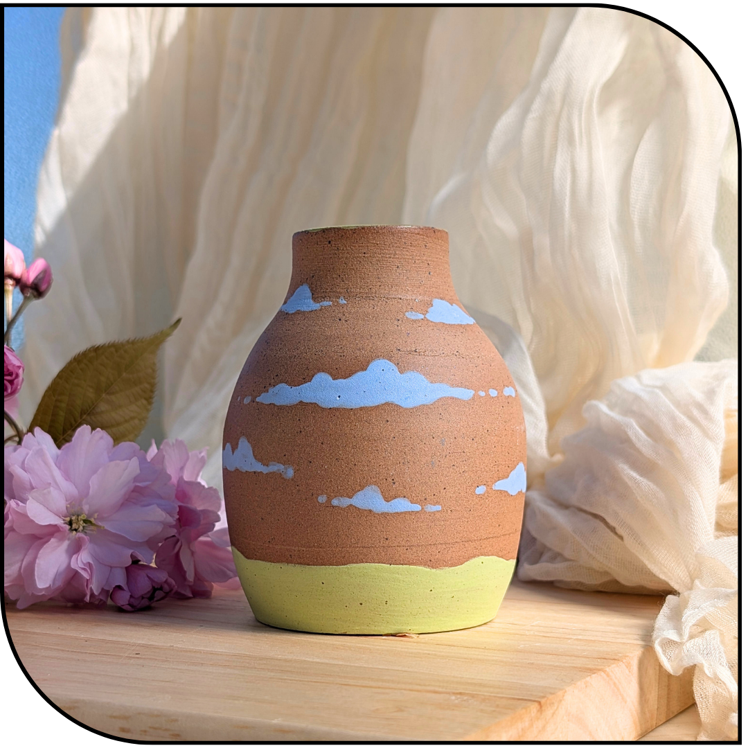 Ceramic Stallion Vase