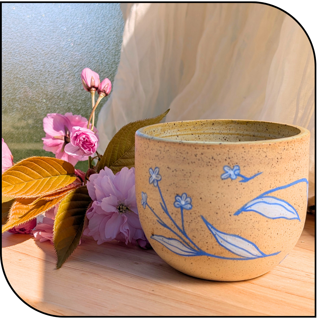 Ceramic Moth Cup