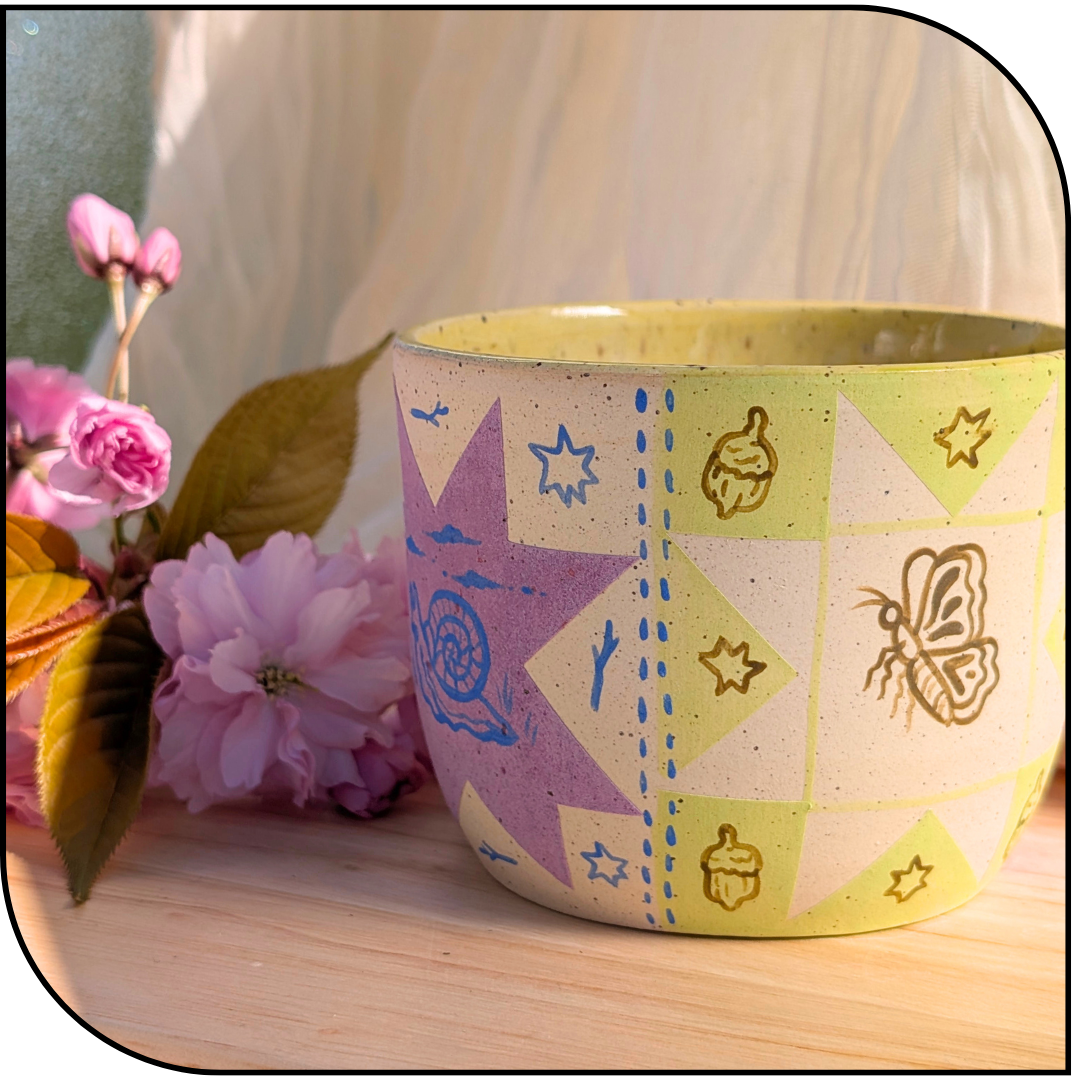 Ceramic Natures Quilt Pot
