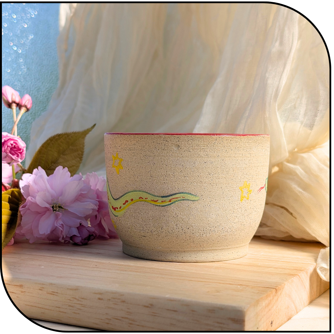 Ceramic Snake Cup