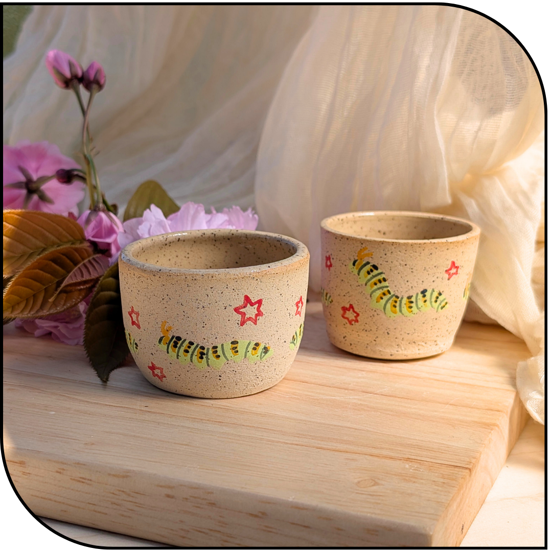 Ceramic Mini Caterpillar pot