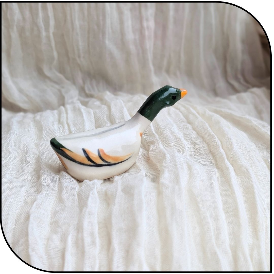 Ceramic Mini Mallard Figurine