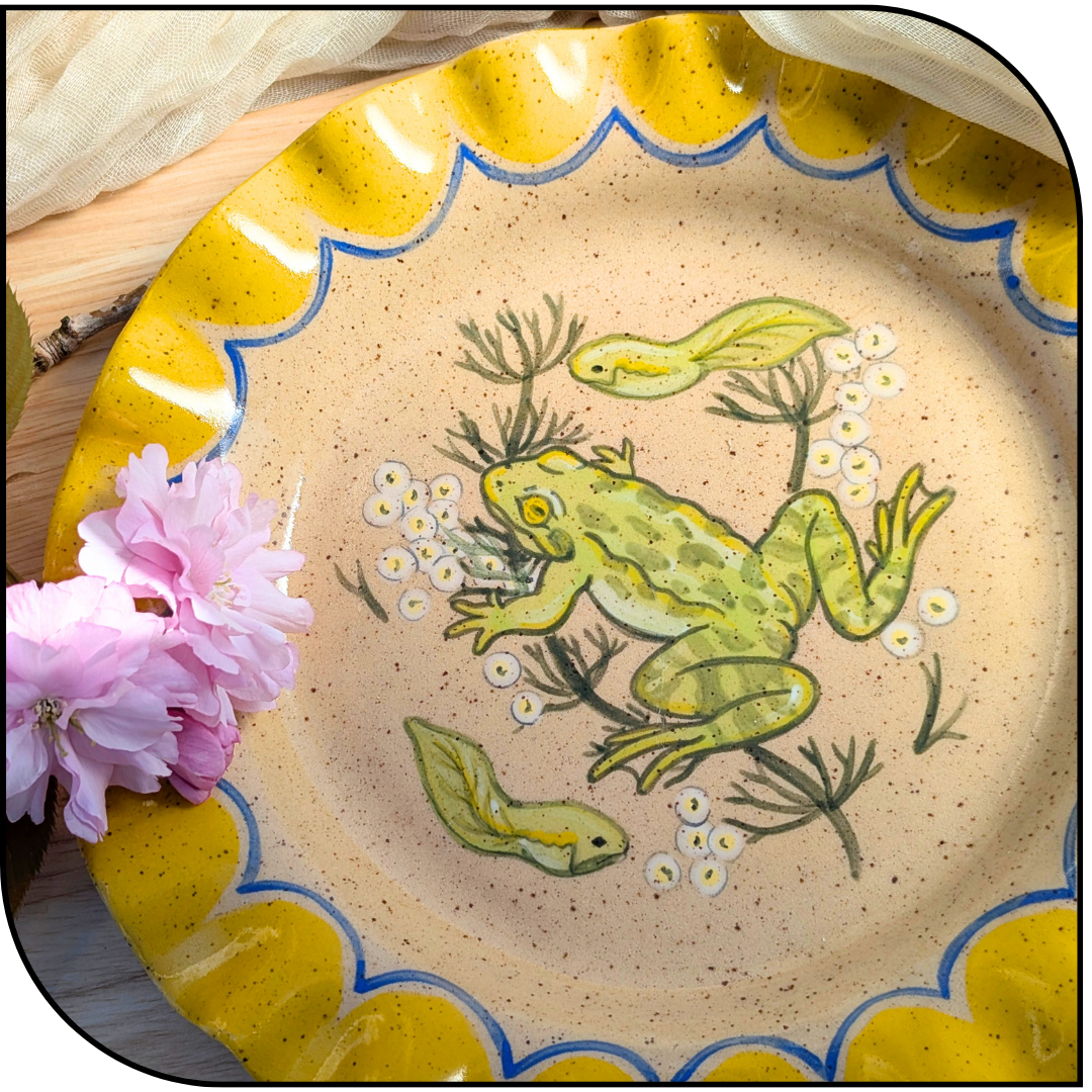 Ceramic Frog pond Plate
