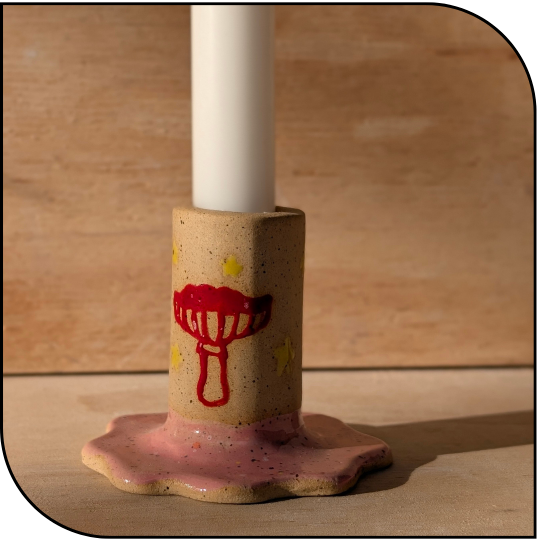 Mushie Short Candle Stick Holder