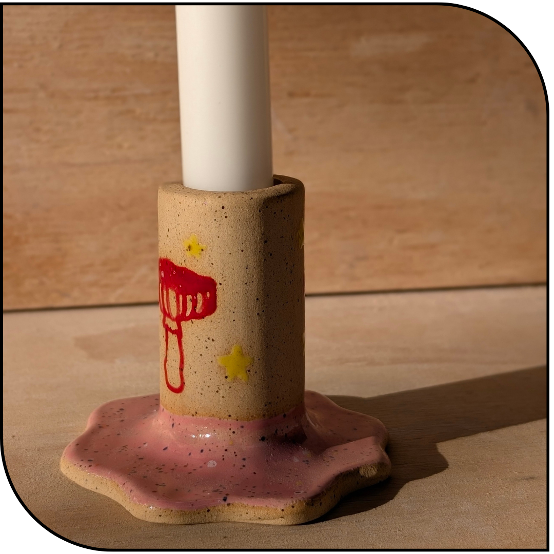 Mushie Short Candle Stick Holder