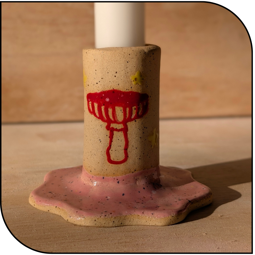 Mushie Short Candle Stick Holder
