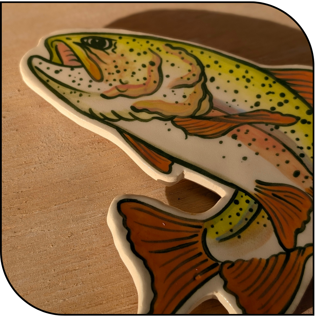 Trout Ceramic Wall Hanging