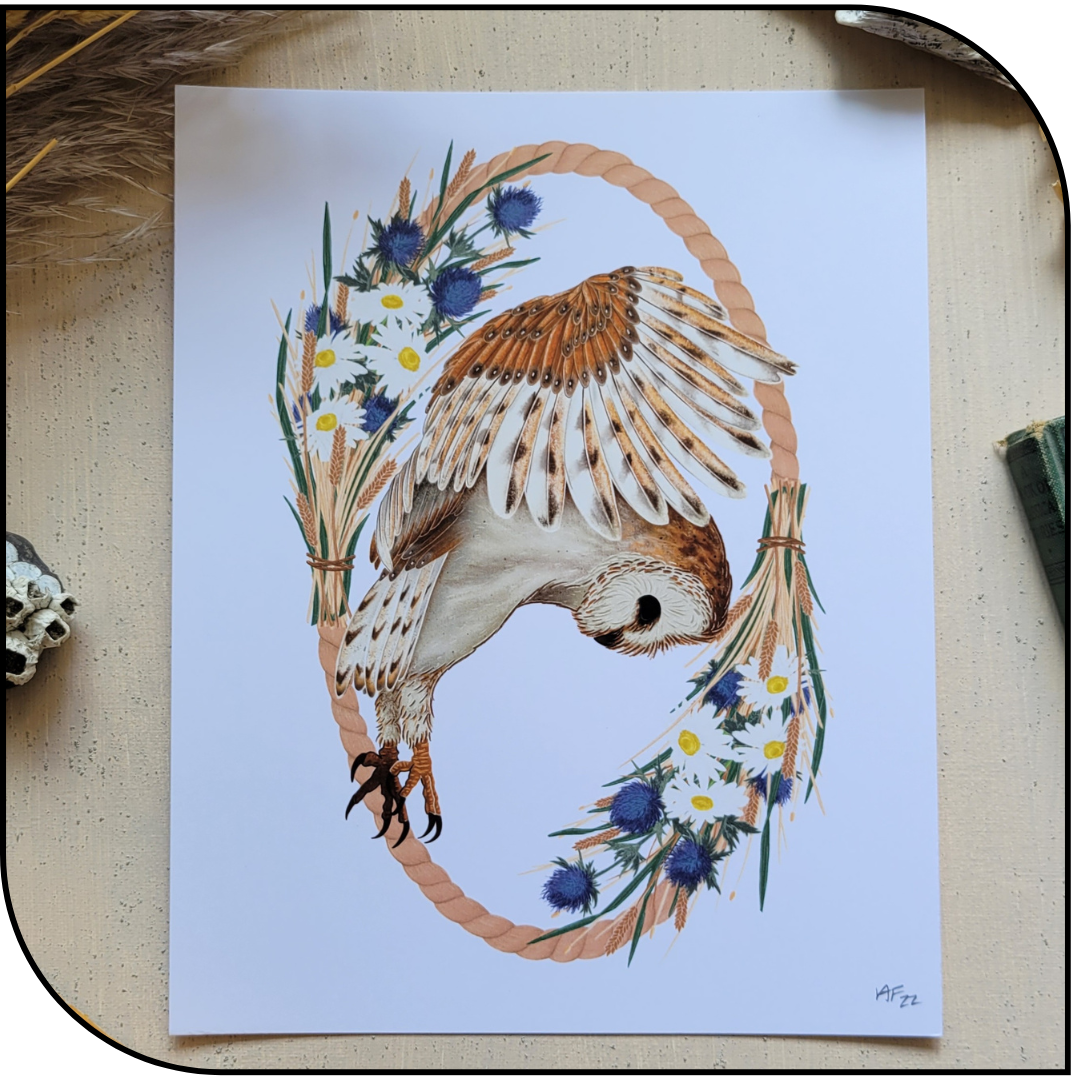 Owl Art Print