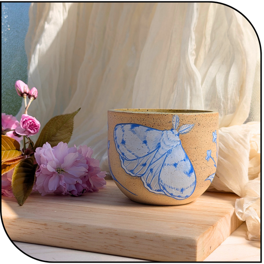 Ceramic Moth Cup