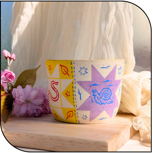 Ceramic Natures Quilt Pot