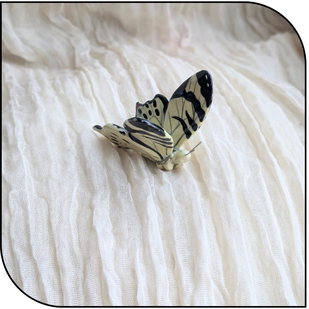 Ceramic Mini Swallowtail Butterfly Figurine