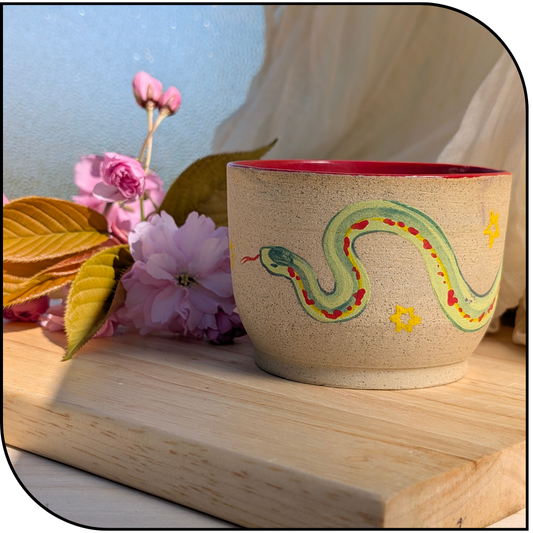 Ceramic Snake Cup