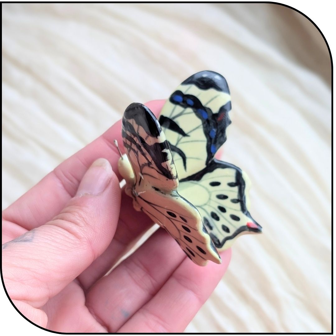 Ceramic Mini Swallowtail Butterfly Figurine