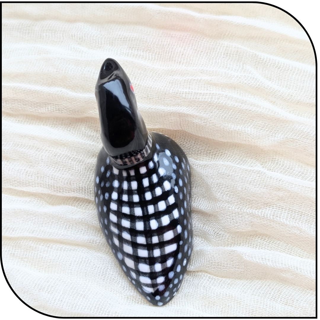 Ceramic Mini Loon Figurine