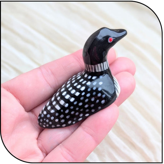 Ceramic Mini Loon Figurine