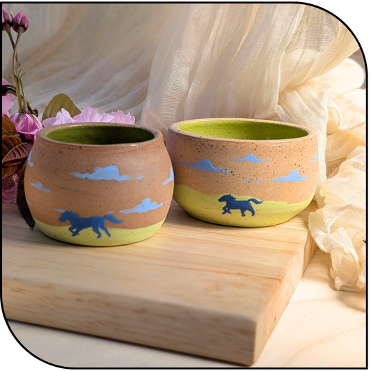 Ceramic Mini Stallion Pot