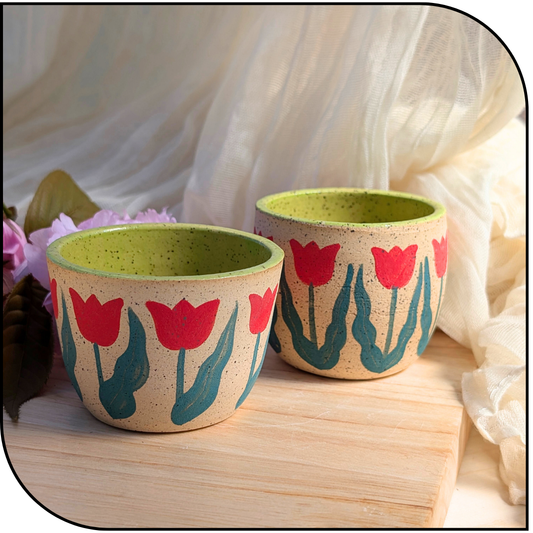 Ceramic Mini Tulip Pot