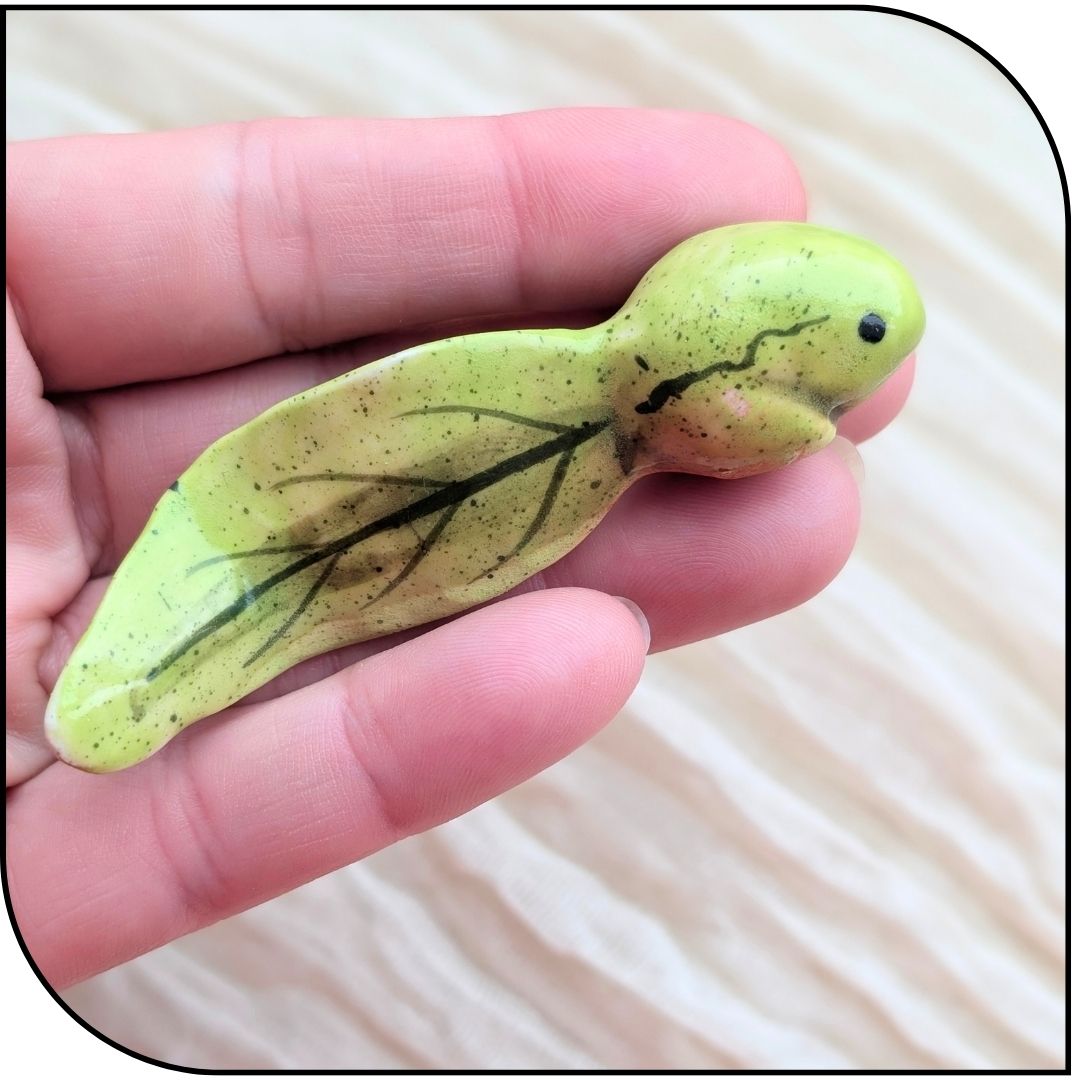Ceramic Mini Tadpole Figurine