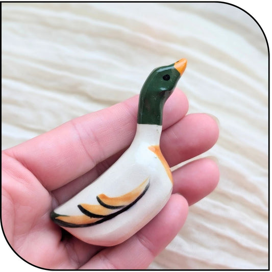 Ceramic Mini Mallard Figurine