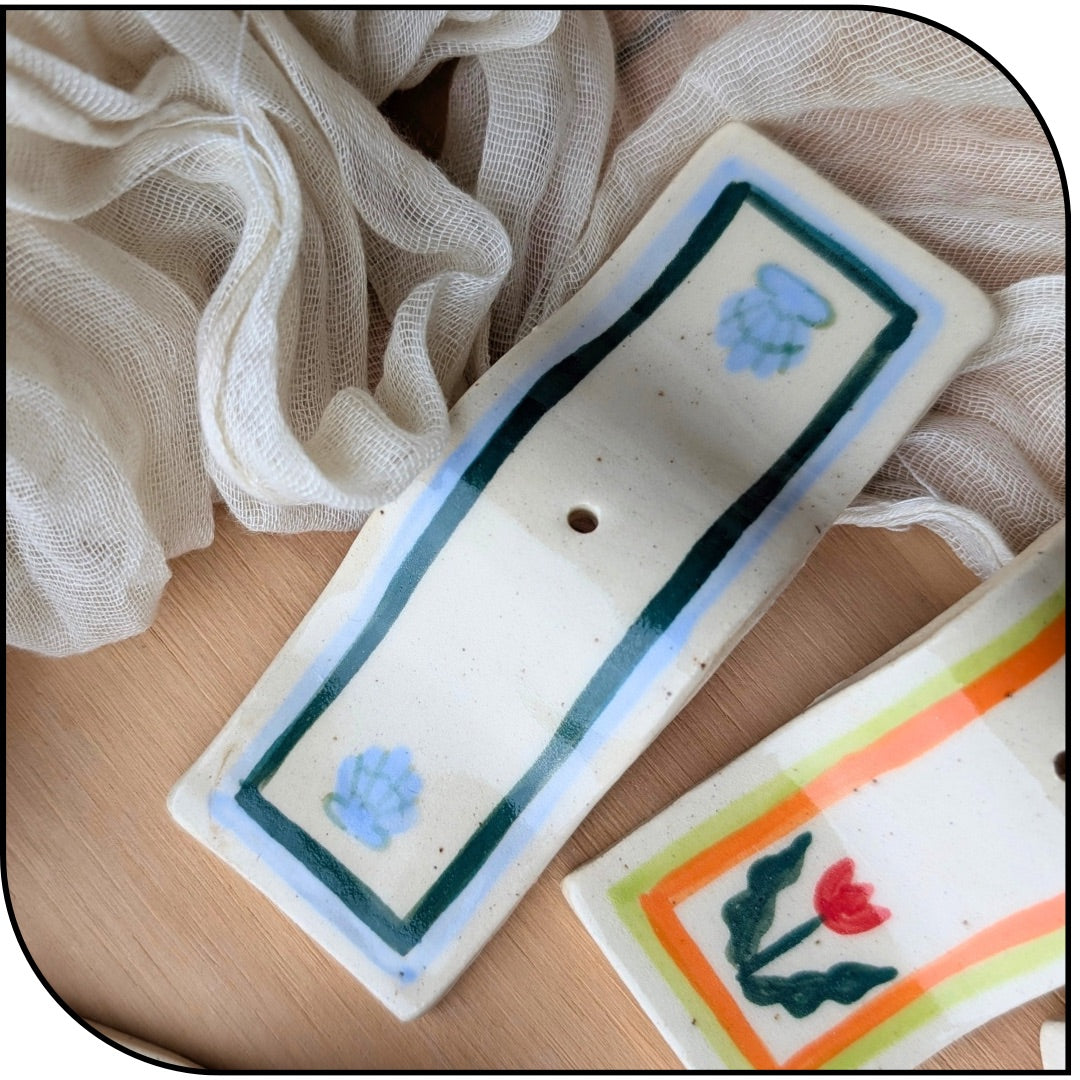 Ceramic Wavy Incense Holder  - Multiple Designs