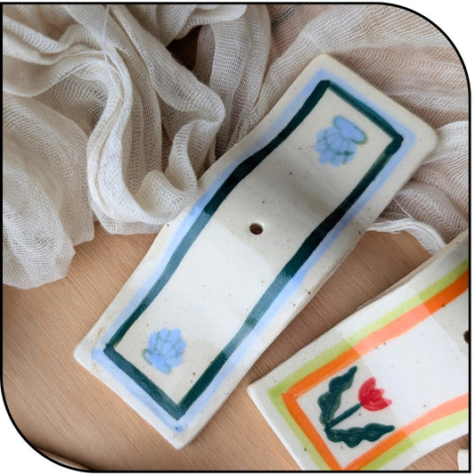 Ceramic Wavy Incense Holder - Multiple Designs