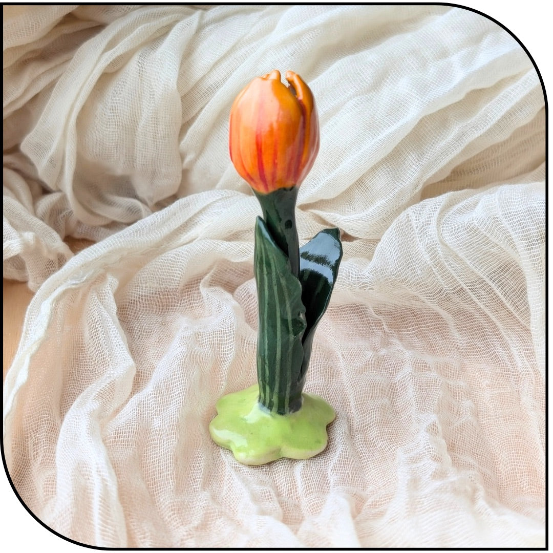 Ceramic Mini Tulip Figurine