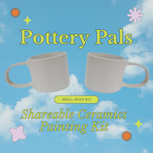 Pottery Pals Shareable Ceramics kits - Small mugs