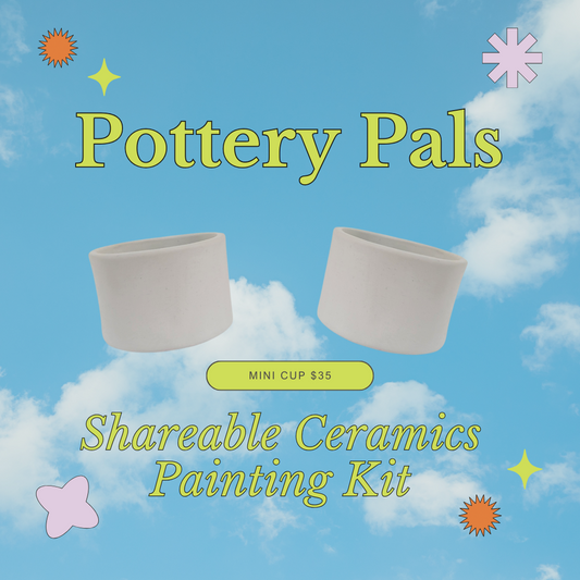 Pottery Pals Shareable Ceramics Kit - Mini Cups