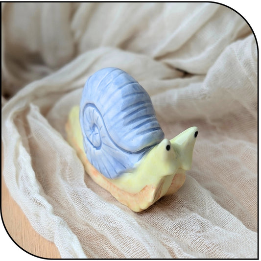 Ceramic Mini SnailFigurine
