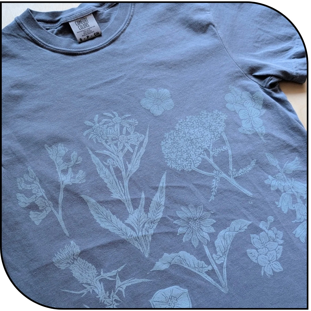 *PRE ORDER* Wildflower Hand Printed T shirt