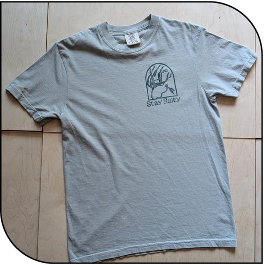 *PRE ORDER* Stay Salty Hand Printed T shirt